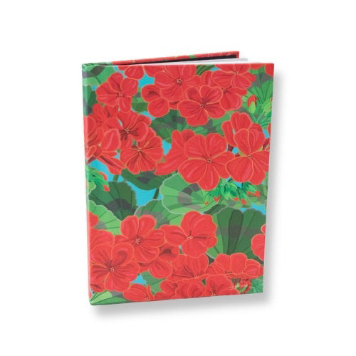 Journal - Hardback Custom Grand Hotel Geraniums on Sky