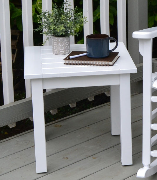 Grand Hotel Front Porch Side Table White