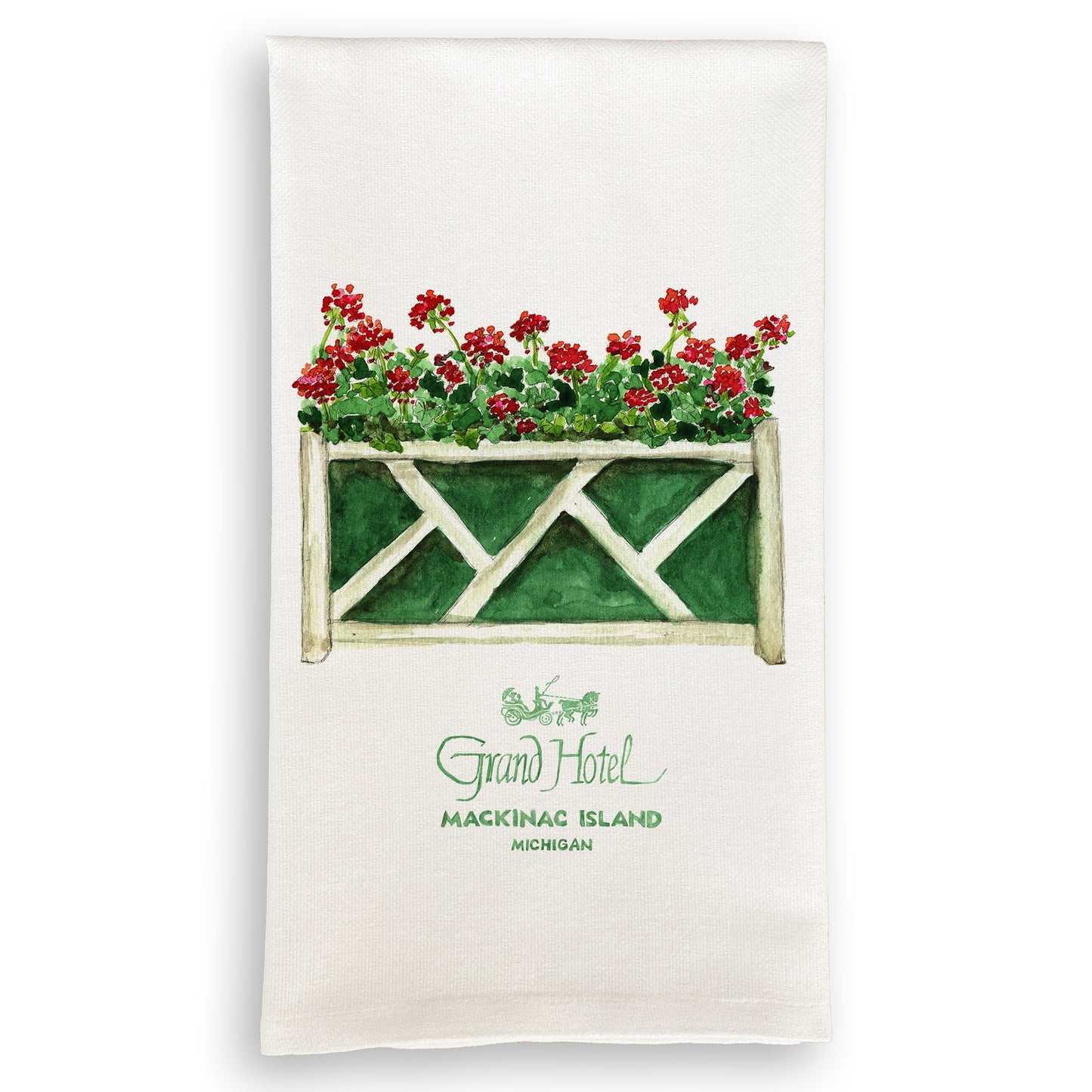 Kitchen Towel - Geranium Planter