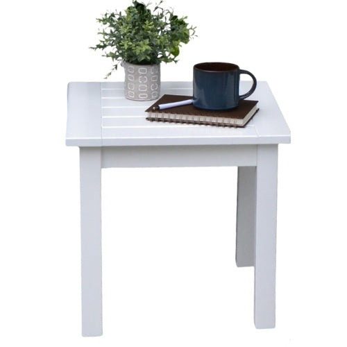 A Grand Hotel Front Porch Side Table White