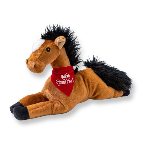 Plush - Laying Horse with Red Grand Hotel Bandana