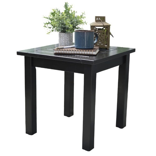 Grand Hotel Front Porch Side Table Black