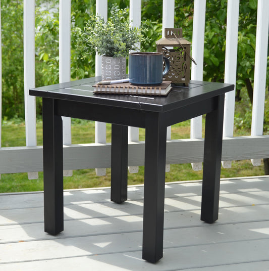 Grand Hotel Front Porch Side Table Black