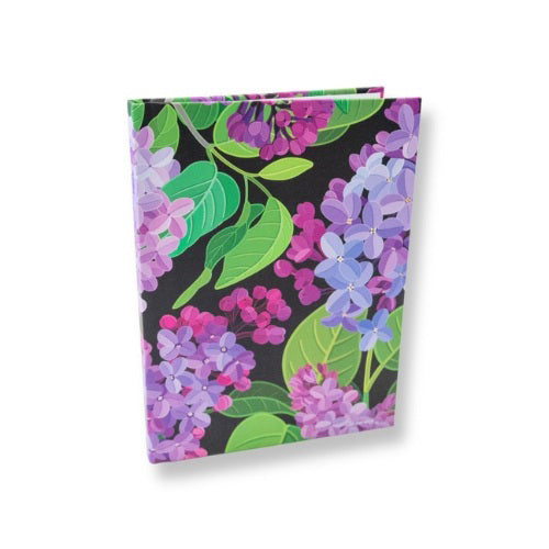 Journal - Hardback Custom Grand Hotel Lilacs on Jet Black