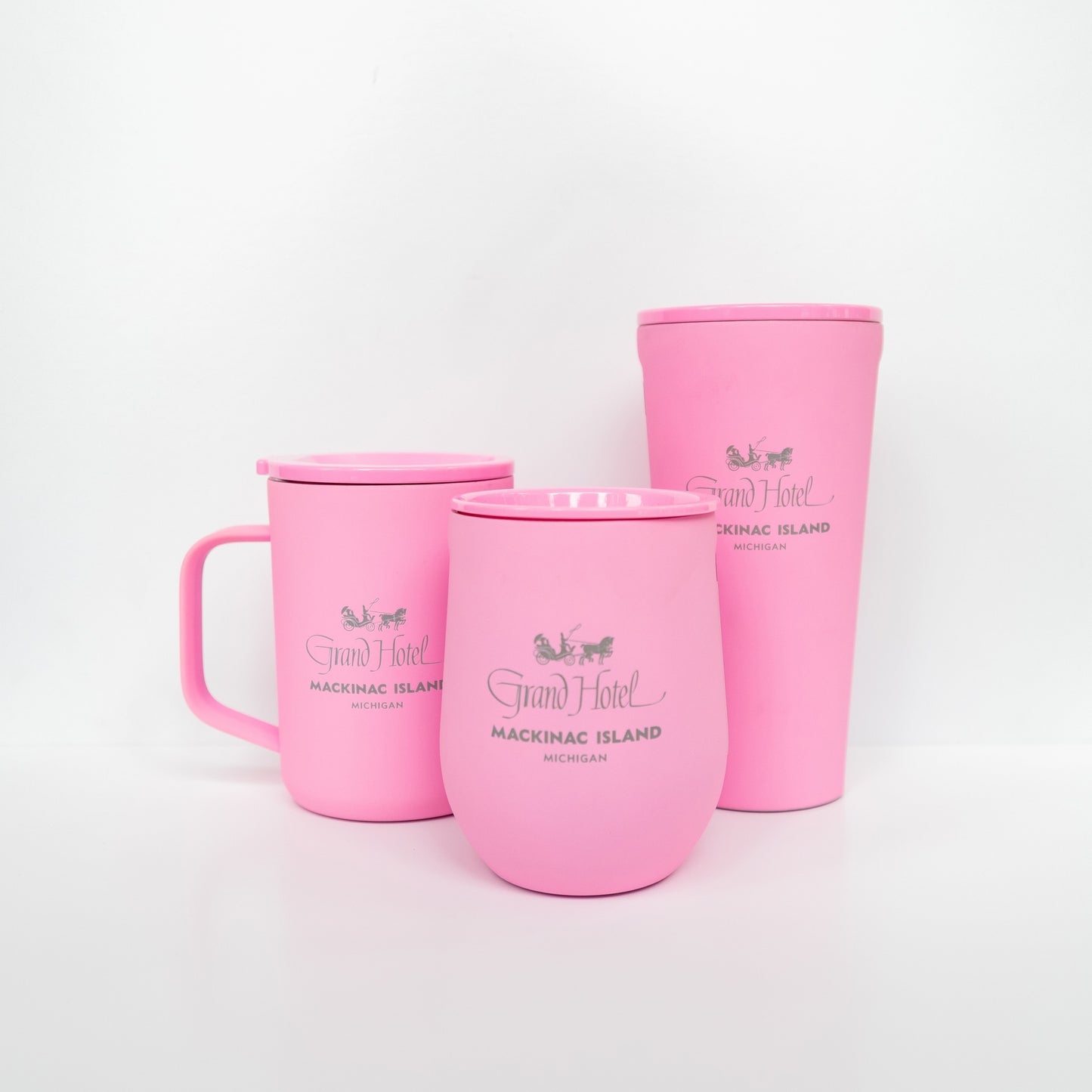 Corkcicle Grand Hotel Pink Coffee Mug