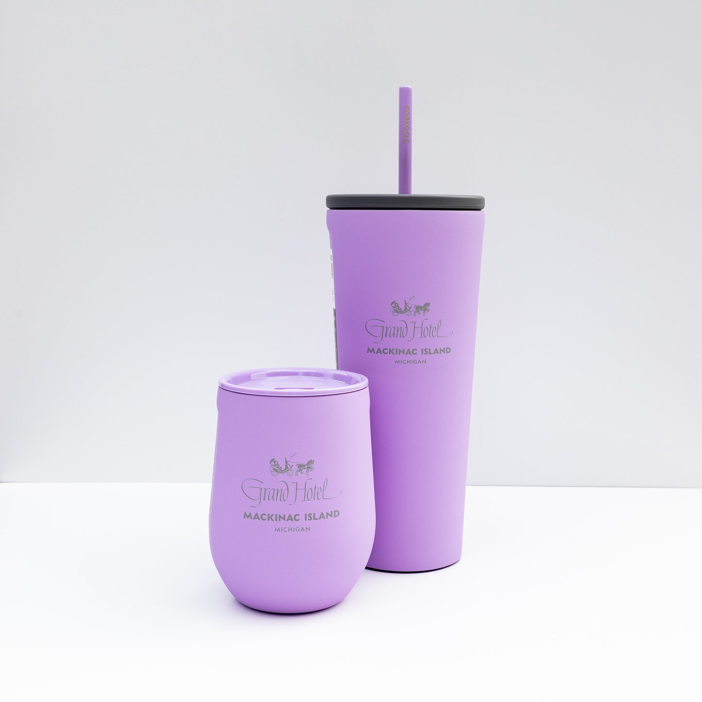 Corkcicle Grand Hotel Lilac Cold Cup with Straw