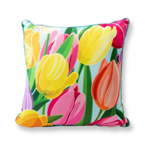 Pillow - Custom Grand Hotel Tulips on Sky