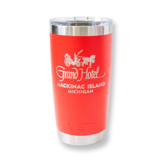 Drinkware - Yeti Tumbler Rescue Red Grand Hotel Logo